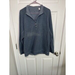 Tommy Bahama Jeans Mens 1/4 Zip Sweatshirt Jacket Size Large Pullover